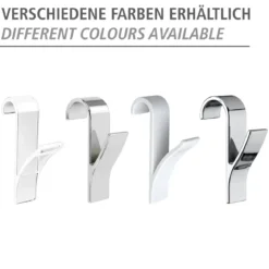 Wenko Haken für Handtuchheizkörper weiß 2er Set
