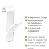 Wenko Haken für Handtuchheizkörper transparent 2er Set