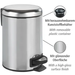Wenko Kosmetik Treteimer Leman 3 L