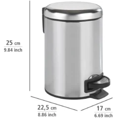 Wenko Kosmetik Treteimer Leman 3 L