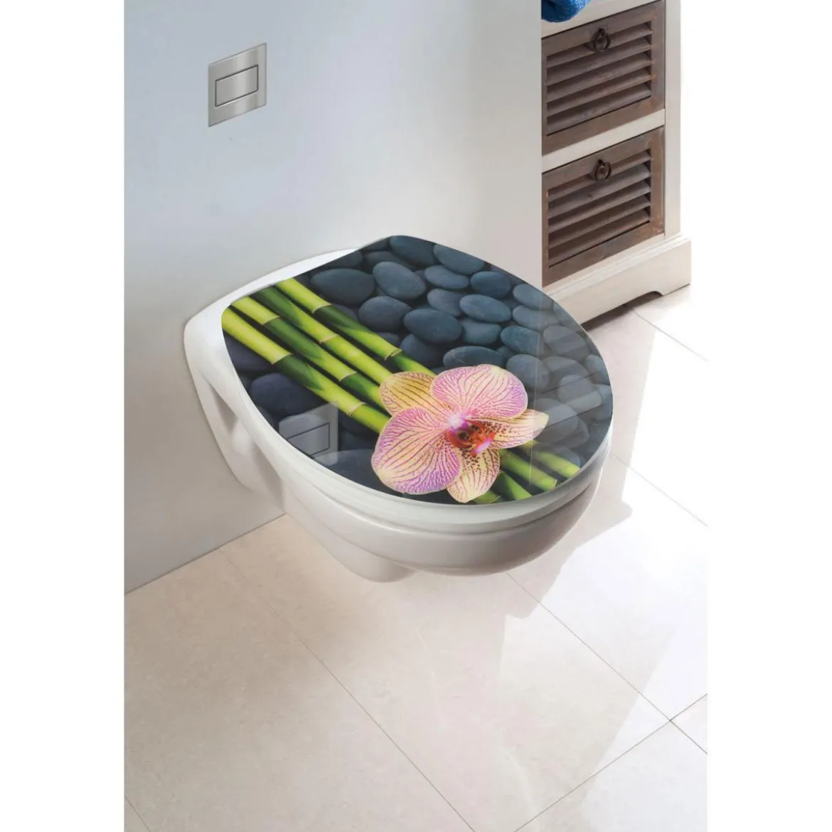Wenko Premium WC-Sitz Spa antibakteriell mit Absenkautomatik