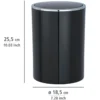 Wenko Schwingdeckeleimer Inca schwarz 5 L