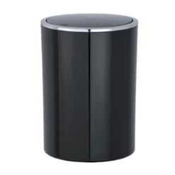 Wenko Schwingdeckeleimer Inca schwarz 5 L