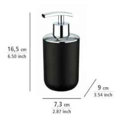 Wenko Seifenspender Brasil schwarz 320 ml