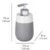Wenko Seifenspender Malta grau/weiß 290 ml