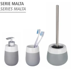 Wenko Seifenspender Malta grau/weiß 290 ml