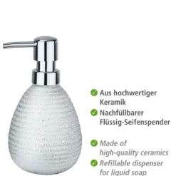 Wenko Seifenspender Polaris Juwel silber 390 ml