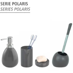 Wenko Seifenspender Polaris grau 390 ml