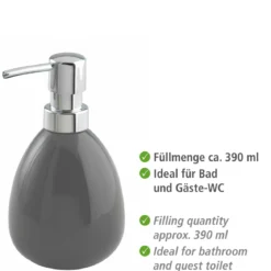 Wenko Seifenspender Polaris grau 390 ml