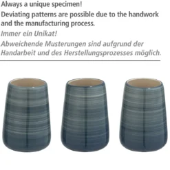 Wenko Seifenspender Pottery petrol 360 ml