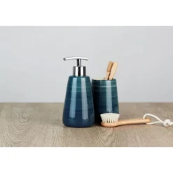 Wenko Seifenspender Pottery petrol 360 ml