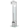 Wenko Stand WC-Garnitur Rivalta Edelstahl matt
