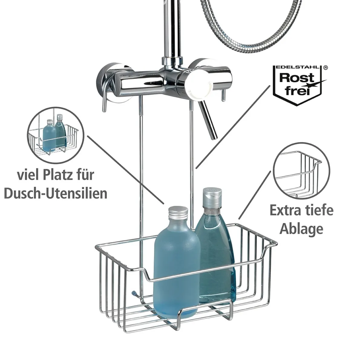 Wenko Thermostat-Dusch-Caddy Milo