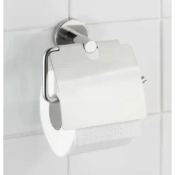 Wenko Toilettenpapierhalter Bosio mit Deckel