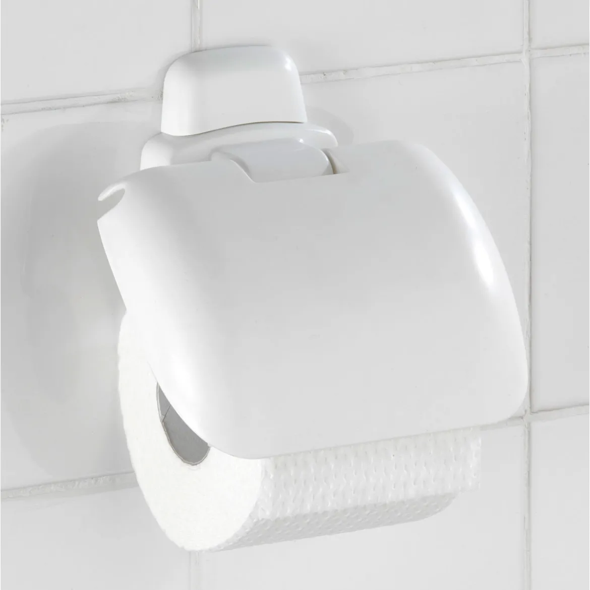 Wenko Toilettenpapierhalter Pure mit Deckel