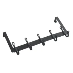 Wenko Türgarderobe Nostalgie 5 Haken schwarz