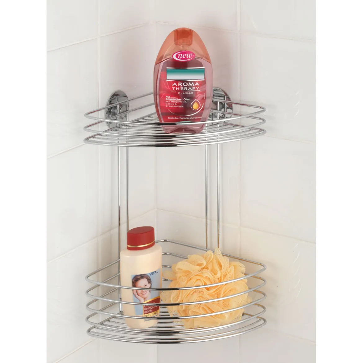 Wenko Turbo-Loc Eckregal 2 Ablagen