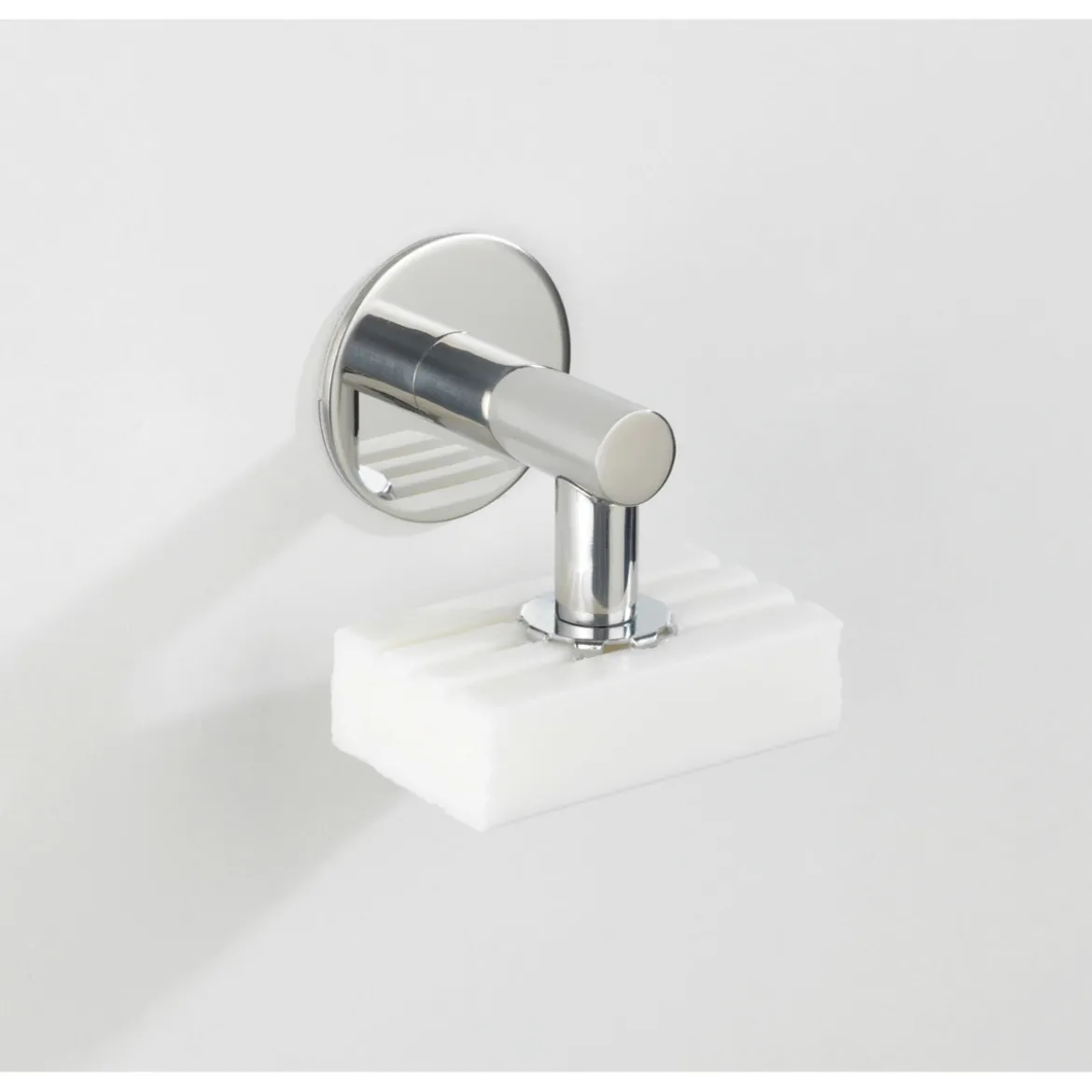 WenkoTurbo-Loc Edelstahl Magnetseifenhalter glänzend Seifenhalter mit Magnet und Turbo-Loc Wandbefestigung zum Ankleben