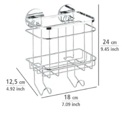 Wenko Turbo-Loc Wandkorb mit Haken