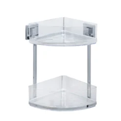 Wenko Vacuum-Loc Eckregal Quadro 2 Etagen