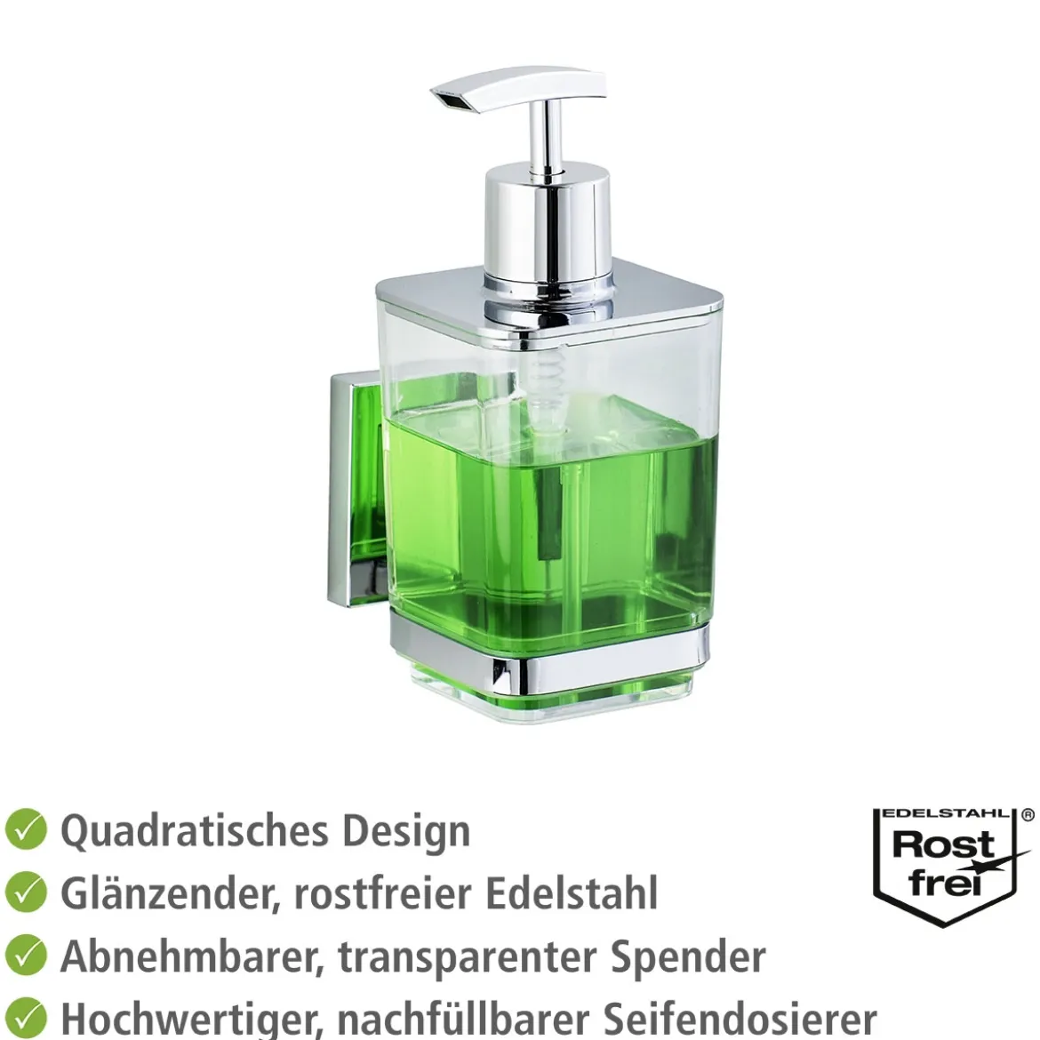 Wenko Vacuum-Loc Seifenspender Quadro