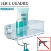 Wenko Vacuum-Loc Wandablage Quadro mit Haken