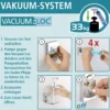 Wenko Vacuum-Loc Wandregal Quadro 2 Etagen