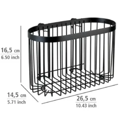 Wenko Wandablage Classic Plus schwarz