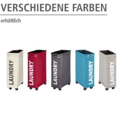 Wenko Wäschesammler Corno grau 43 l