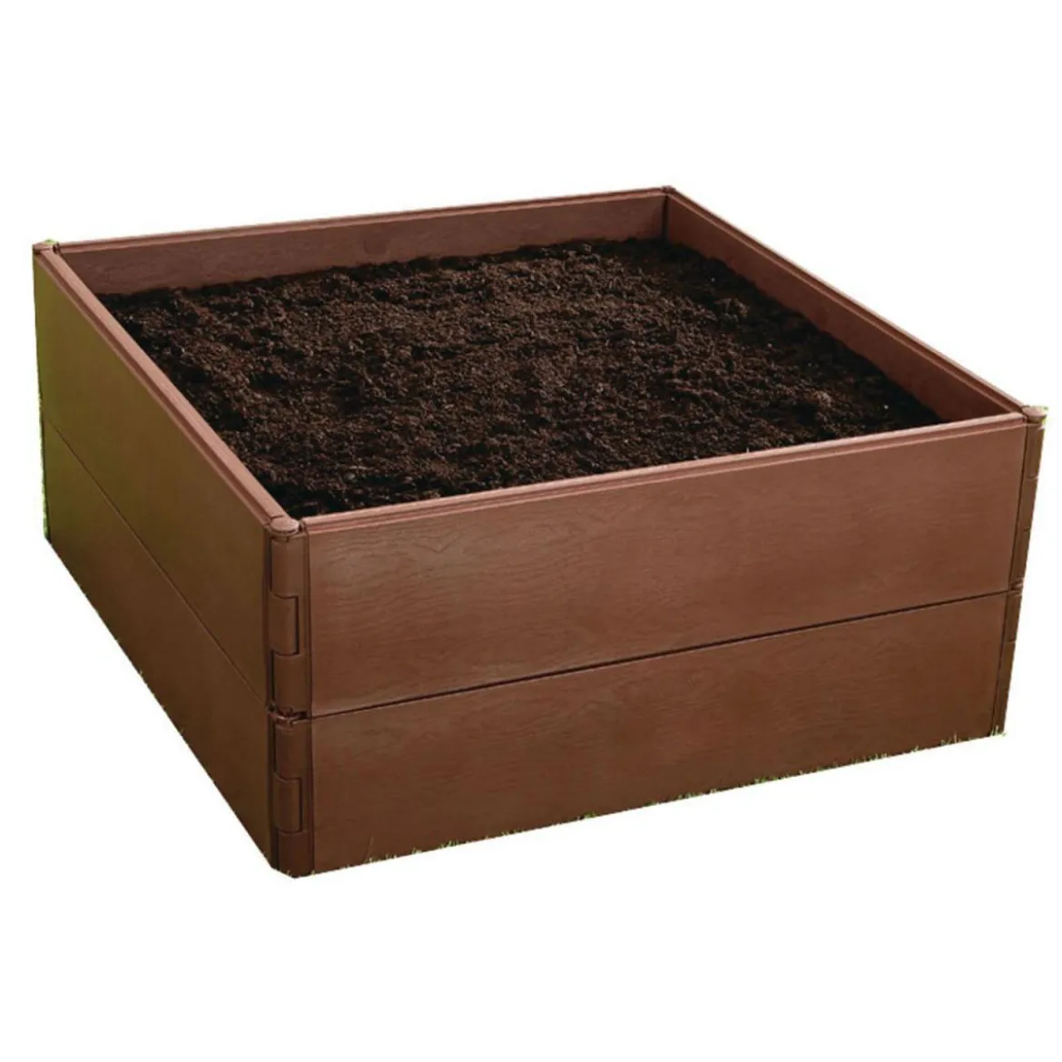 Wingart Variables Hochbeet 8 Paneele Holzstruktur braun