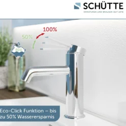 WT-Armatur Los Angeles chrom Eco-Klick-Kartusche inkl.Push-Open-Garnitur