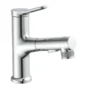 WT-Armatur Variabel chrom Schnellmontageherausziehbare Brause 2 Strahlarten