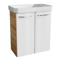 WT-Unterschrank GWC 52x61x27,5 AsEi/wei.Milano 2 Tueren, 1 Einlegeboden